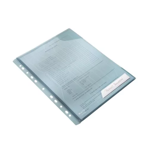 Genotherm, "L", lefűzhető, A4, 200 mikron, LEITZ "CombiFile", kék