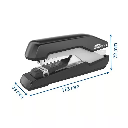 Tűzőgép, 60 lap, lapos tűzés, RAPID "Supreme OmniPress S060", fekete