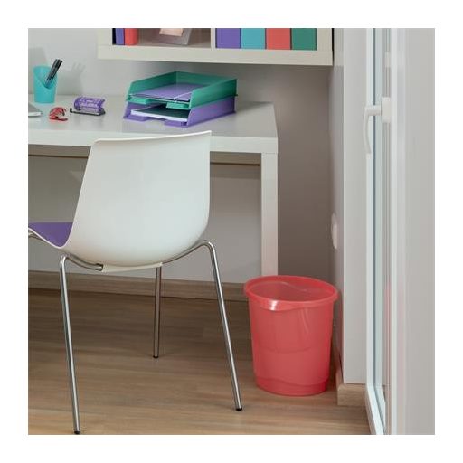 Tűzőgép, mini, 24/6, 26/6, 10 lap, RAPID "Colour'Breeze", korall