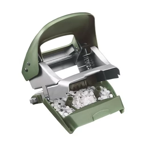 Lyukasztó, kétlyukú, 30 lap, fém, LEITZ "Nexxt Style, olajfazöld