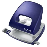   Lyukasztó, kétlyukú, 30 lap, fém, LEITZ "Nexxt Style, titánkék
