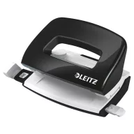   Lyukasztó, kétlyukú, 10 lap, fém, mini, LEITZ "Nexxt Wow", fekete
