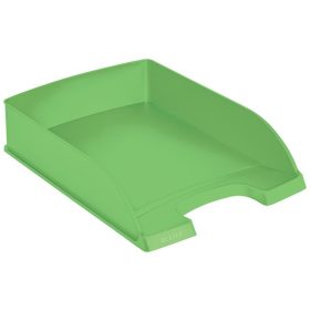 Irattálca, műanyag, A4, LEITZ "Recycle", zöld