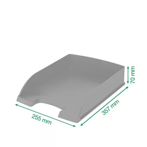 Irattálca, műanyag, A4, LEITZ "Recycle", zöld