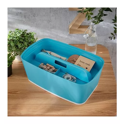 Rendszerező tálca, fogantyúval, LEITZ "MyBox Cosy", nyugodtkék