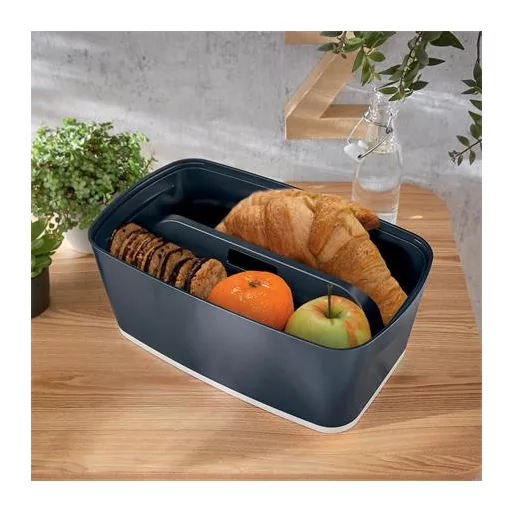 Rendszerező tálca, fogantyúval, LEITZ "MyBox Cosy", bársonyszürke