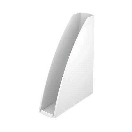 Iratpapucs, műanyag, 60 mm, elöl nyitott, LEITZ "Wow" fehér