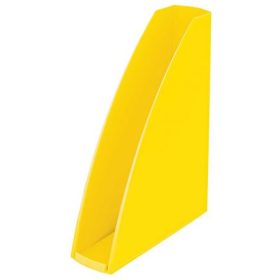   Iratpapucs, műanyag, 60 mm, elöl nyitott, LEITZ "Wow", sárga