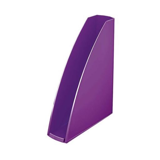 Iratpapucs, műanyag, 60 mm, elöl nyitott, LEITZ "Wow", lila
