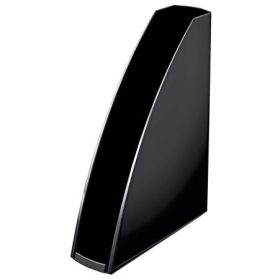   Iratpapucs, műanyag, 60 mm, elöl nyitott, LEITZ "Wow", fekete