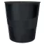 Papírkosár, 15 liter, LEITZ "Wow", fekete