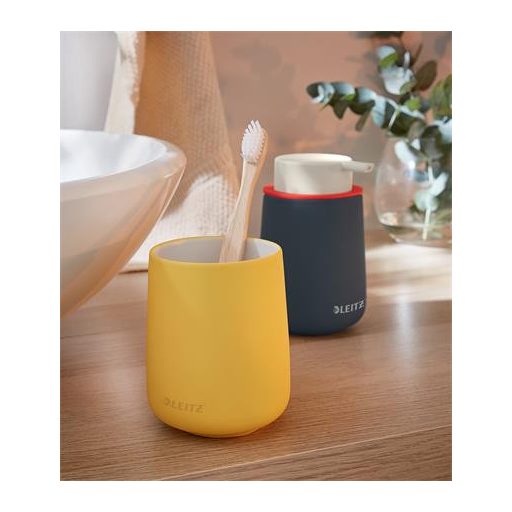 Írószertartó, kerámia, LEITZ "Cosy", melegsárga
