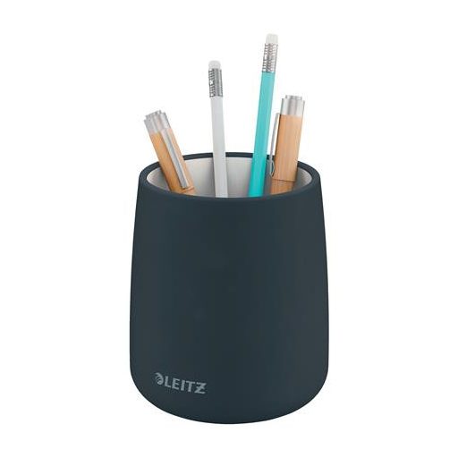 Írószertartó, kerámia, LEITZ "Cosy", bársonyszürke