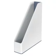   Iratpapucs, műanyag, 73 mm, kettős színhatású, LEITZ "Wow", fehér