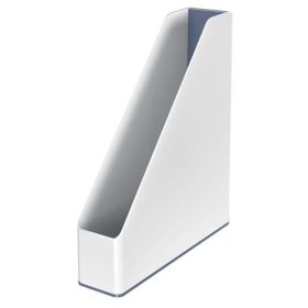   Iratpapucs, műanyag, 73 mm, kettős színhatású, LEITZ "Wow", fehér