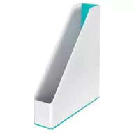  Iratpapucs, műanyag, 73 mm, kettős színhatású, LEITZ "Wow", jégkék