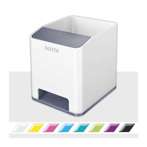 Írószertartó, kettős színhatású, LEITZ "Wow", fehér
