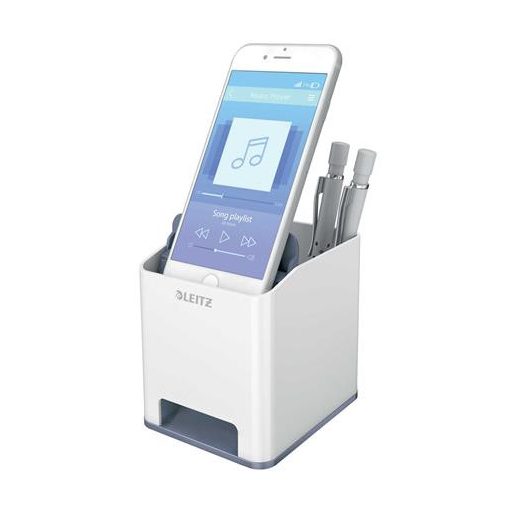 Írószertartó, kettős színhatású, LEITZ "Wow", fehér