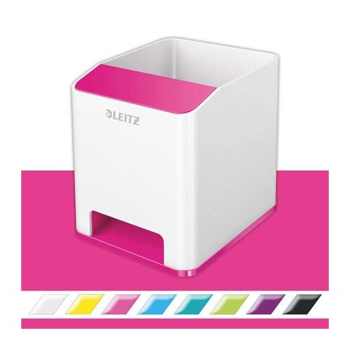 Írószertartó, kettős színhatású, LEITZ "Wow", rózsaszín