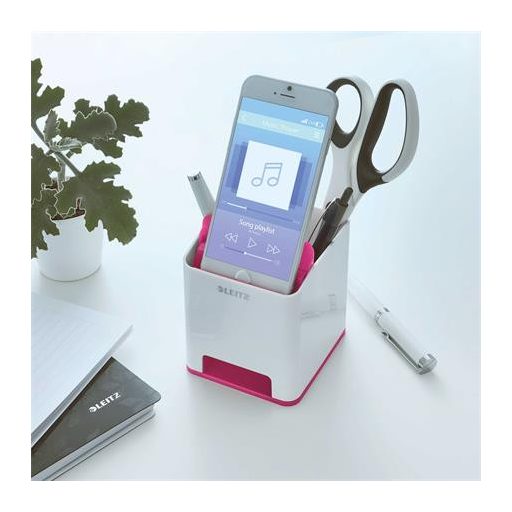 Írószertartó, kettős színhatású, LEITZ "Wow", rózsaszín