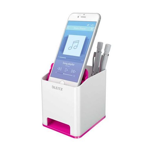 Írószertartó, kettős színhatású, LEITZ "Wow", rózsaszín