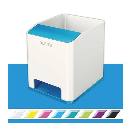 Írószertartó, kettős színhatású, LEITZ "Wow", kék