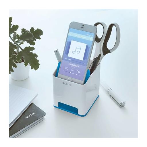 Írószertartó, kettős színhatású, LEITZ "Wow", kék