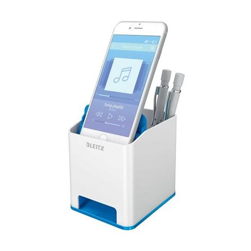 Írószertartó, kettős színhatású, LEITZ "Wow", kék