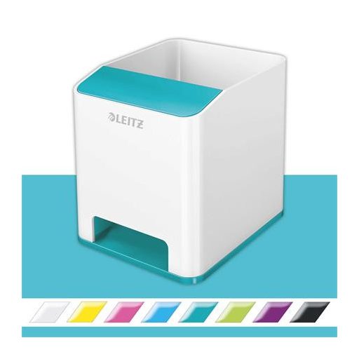 Írószertartó, kettős színhatású, LEITZ "Wow", jégkék