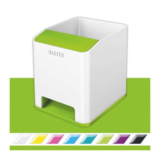 Írószertartó, kettős színhatású, LEITZ "Wow", zöld