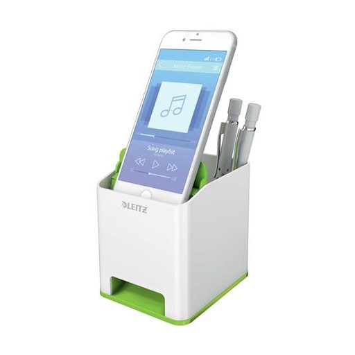 Írószertartó, kettős színhatású, LEITZ "Wow", zöld