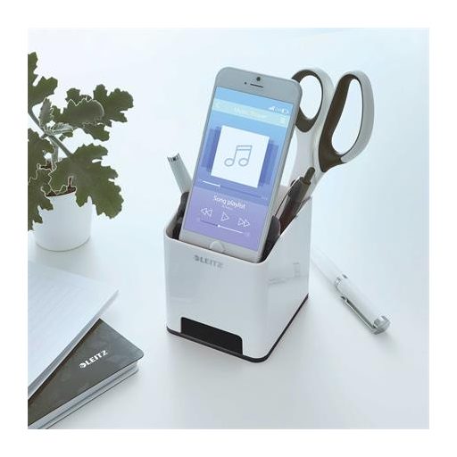 Írószertartó, kettős színhatású, LEITZ "Wow", fekete