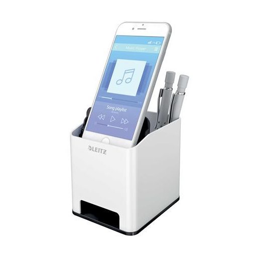 Írószertartó, kettős színhatású, LEITZ "Wow", fekete