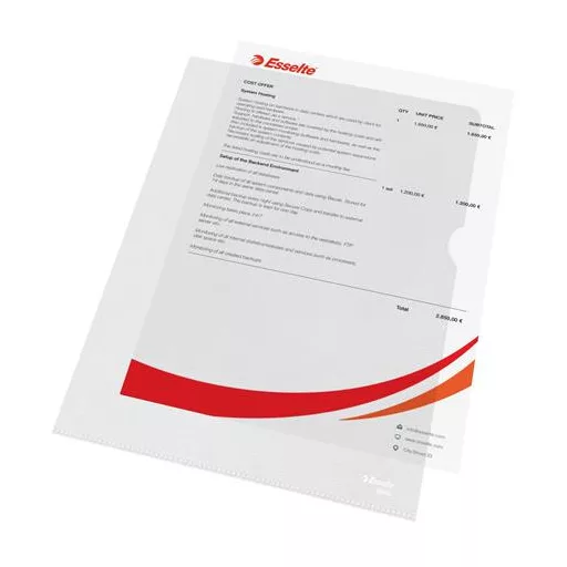 Genotherm, "L", A4, 115 mikron, narancsos felület, ESSELTE "Standard"