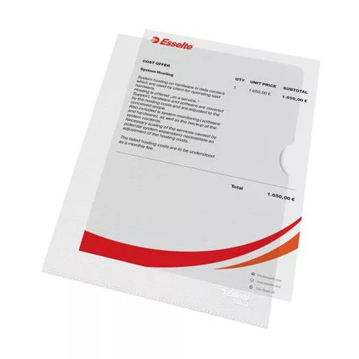 Genotherm, "L", A5, 115 mikron, narancsos felület, ESSELTE "Standard"