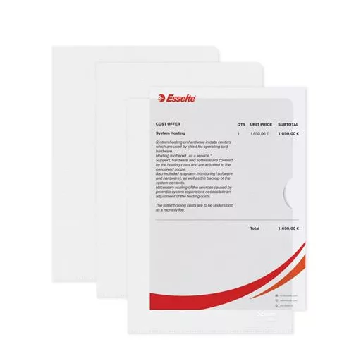 Genotherm, "L", A5, 115 mikron, narancsos felület, ESSELTE "Standard"