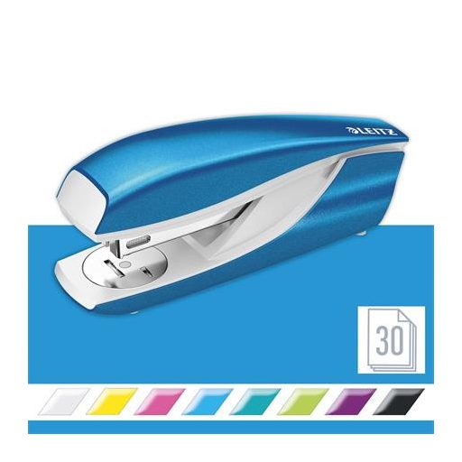 Tűzőgép, 24/6, 26/6, 30 lap, LEITZ "Nexxt Wow", kék