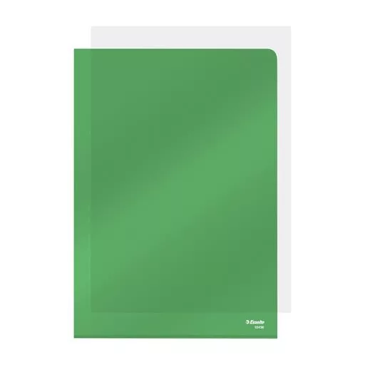 Genotherm, "L", A4, 150 mikron, víztiszta felület, ESSELTE "Luxus", zöld
