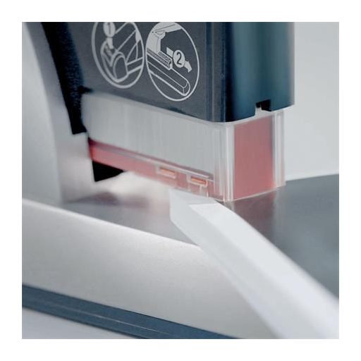 Tűzőgép, nagyteljesítményű, 80 lap, LEITZ "5551", ezüst