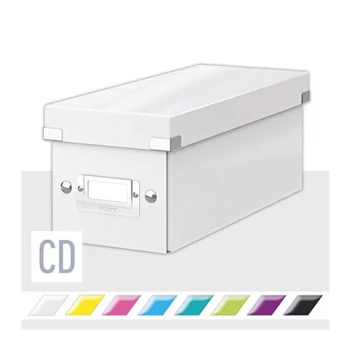 CD-doboz, LEITZ "Click&Store", fehér