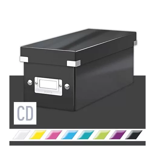 CD-doboz, LEITZ "Click&Store", fekete