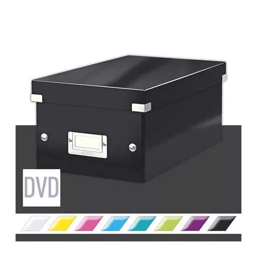 DVD-doboz, LEITZ "Click&Store", fekete