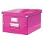 Doboz, A4 méret, LEITZ "Click&Store", rózsaszín