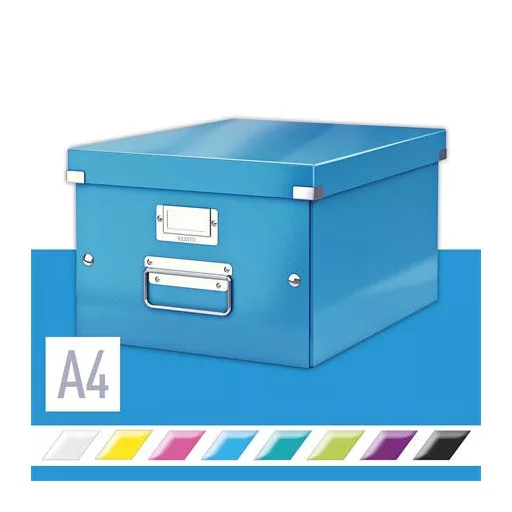 Doboz, A4 méret, LEITZ "Click&Store", kék