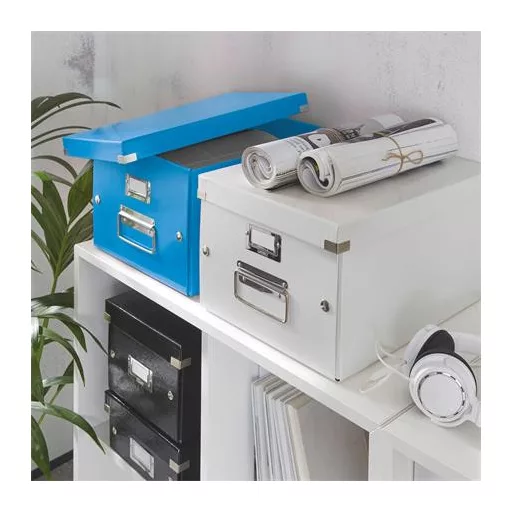 Doboz, A4 méret, LEITZ "Click&Store", kék