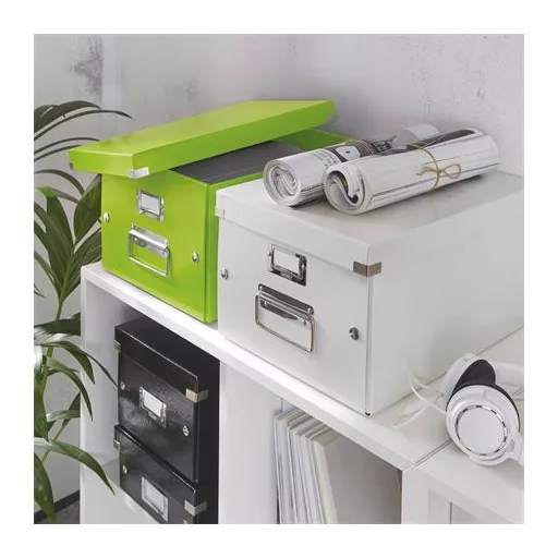 Doboz, A4 méret, LEITZ "Click&Store", zöld