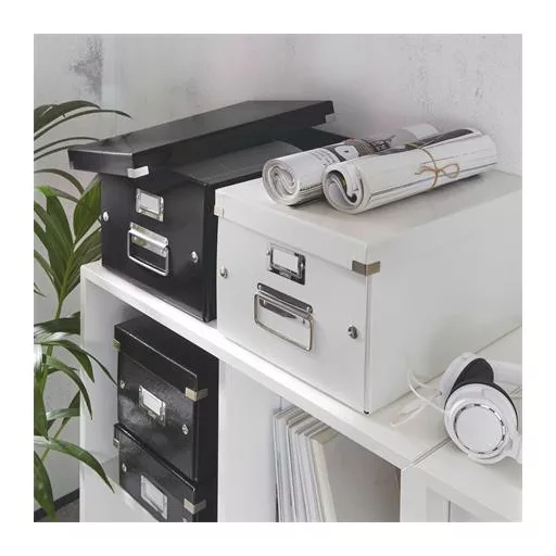 Doboz, A4 méret, LEITZ "Click&Store", fekete