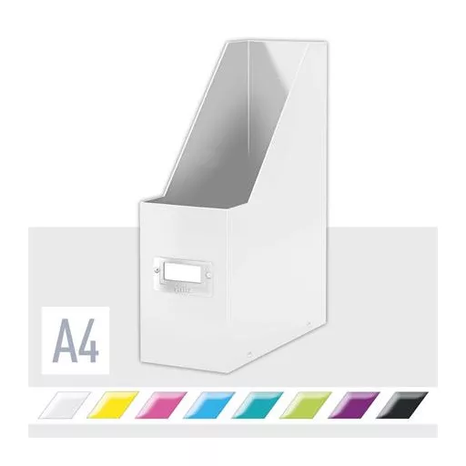 Iratpapucs, PP/karton, 95 mm, LEITZ "Click&Store", fehér