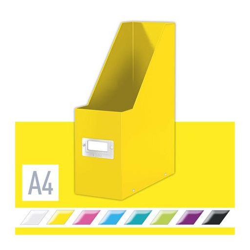 Iratpapucs, PP/karton, 95 mm, LEITZ "Click&Store", sárga