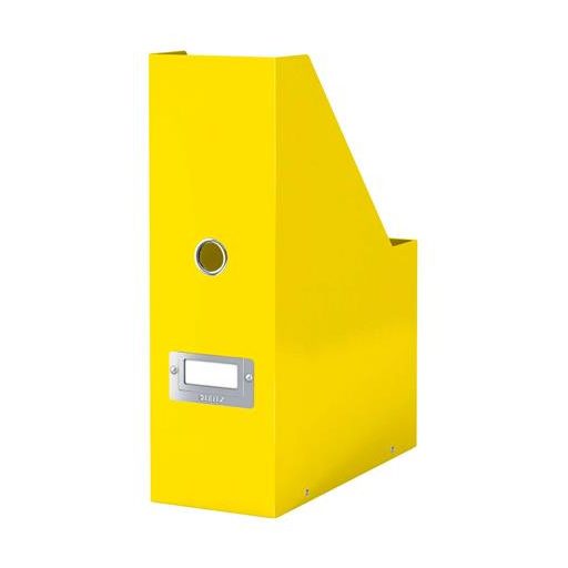 Iratpapucs, PP/karton, 95 mm, LEITZ "Click&Store", sárga